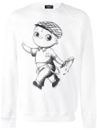 Dsquared2 Baby Punk Sweatshirt, Men's, Size: Medium, White, Cotton