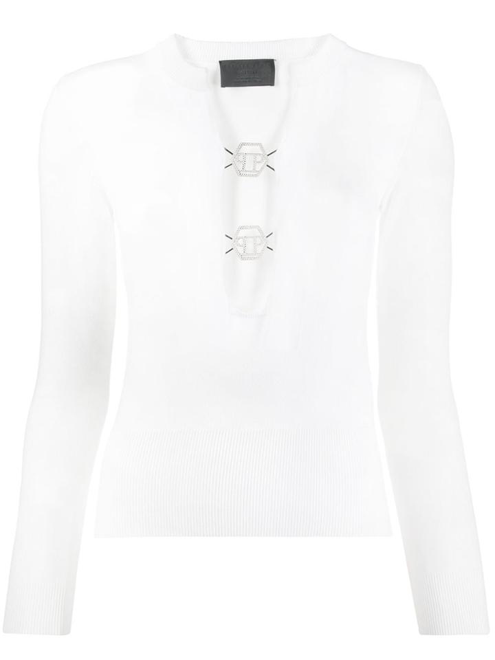 Philipp Plein Pp Logo Top - White