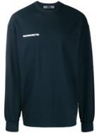 Wwwm Logo Print Swearshirt - Blue
