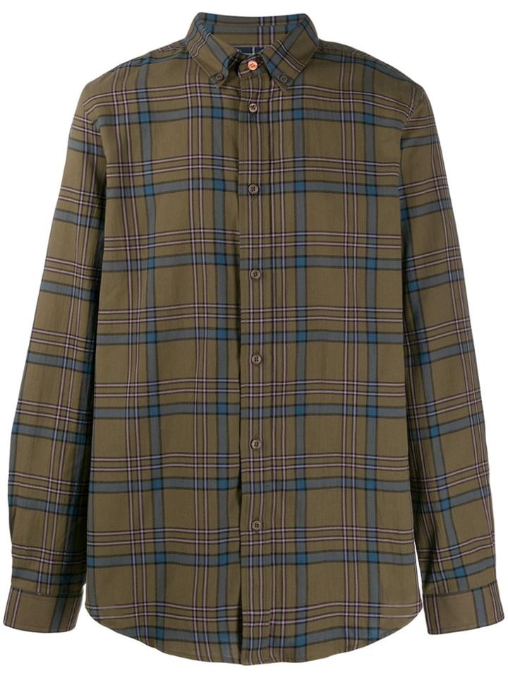 Ps Paul Smith Long-sleeve Check Shirt - Green