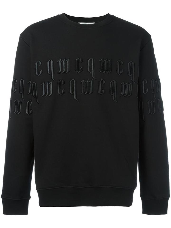 Mcq Alexander Mcqueen Embroidered Logo Sweatshirt, Men's, Size: Small, Black, Cotton