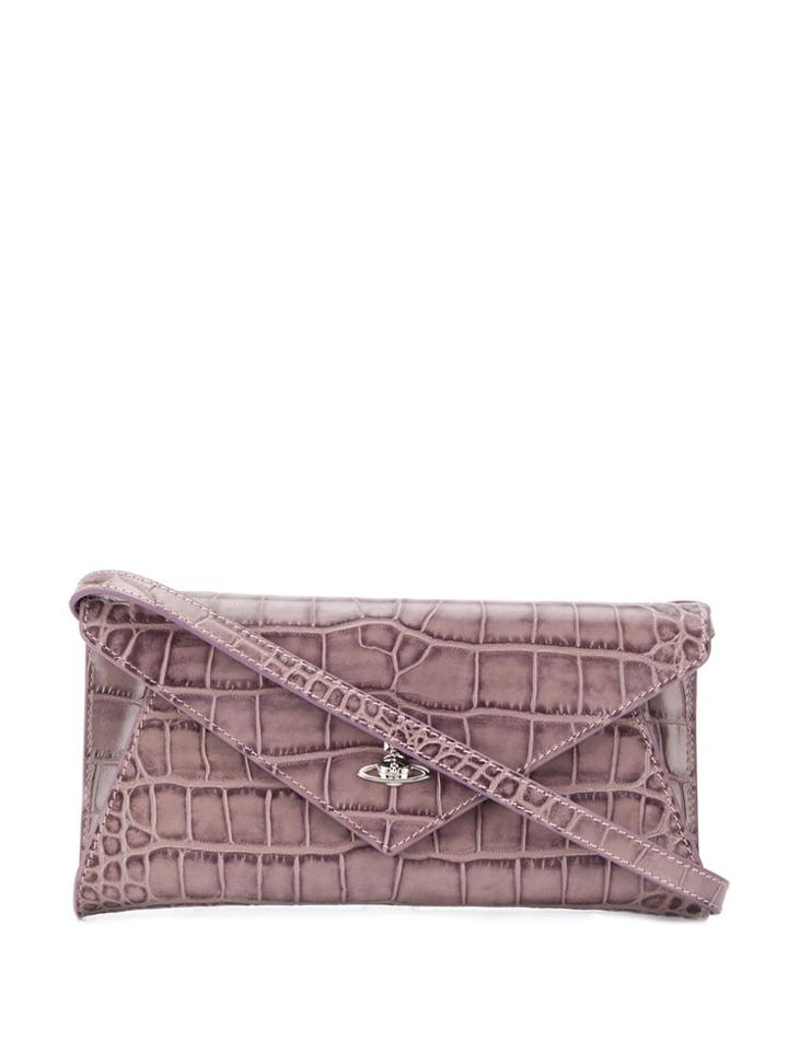 Vivienne Westwood Logo Plaque Clutch Bag - Pink