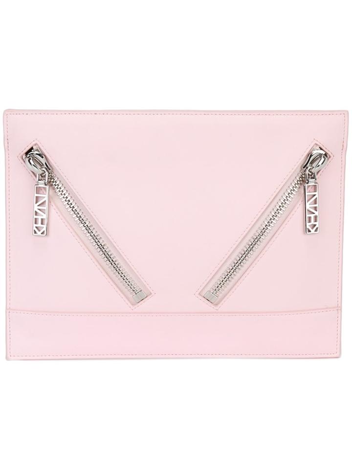 Kenzo Kalifornia Clutch - Pink & Purple