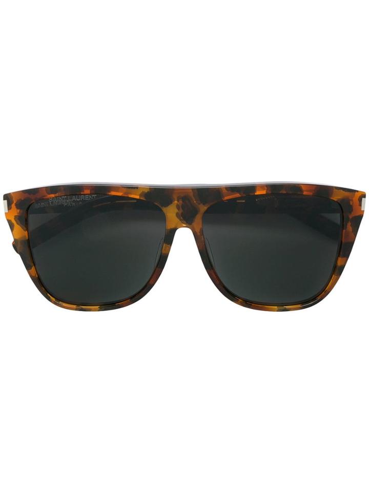 Saint Laurent Eyewear Sl1 Sunglasses - Brown