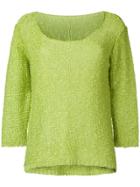 Charlott Fine Knit Jumper - Green