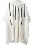 3.1 Phillip Lim Tassel Detail Poncho, Women's, Nude/neutrals, Lamb Skin/polyamide/wool