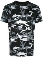 Philipp Plein Camouflage Skull Print T-shirt - Black