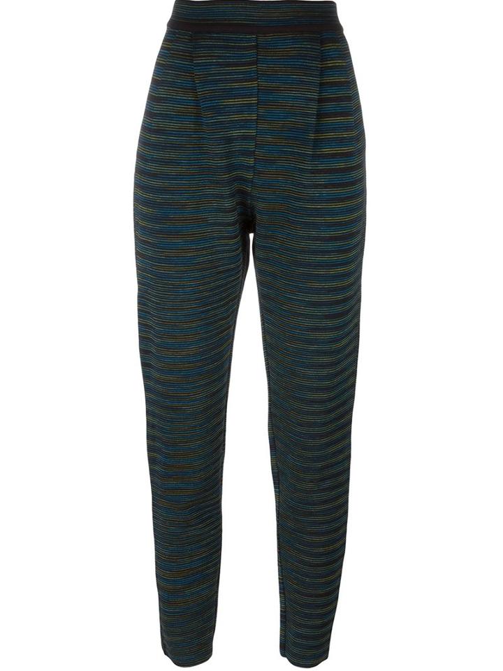 M Missoni Striped Knit Trousers