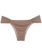Track & Field Etnic Print Bikini Bottoms - Brown