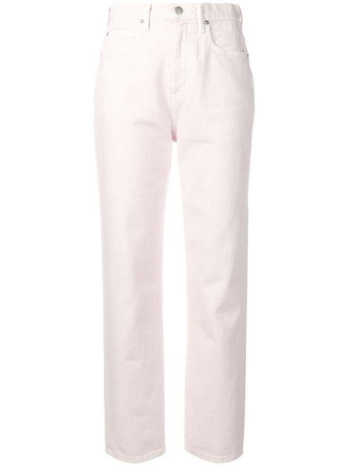 T By Alexander Wang High Rise Straight-leg Jeans - Pink