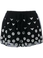 Cavalli Class Printed Shorts - Black