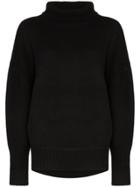 Hyke Turtleneck Knit Jumper - Black