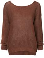 Cityshop Classic Long-sleeve Sweater - Brown