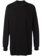 Rick Owens Oversized Sweatshirt, Men's, Size: Small, Black, Cotton