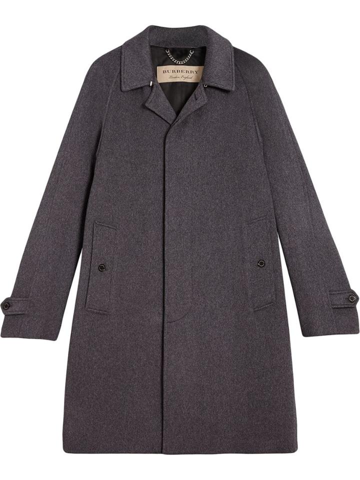 Burberry Cashmere Car Coat - Grey