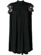 Nº21 Ruffle Sleeve Shift Dress - Black