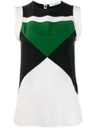 Givenchy Geometric Panelled Sleeveless Top - White