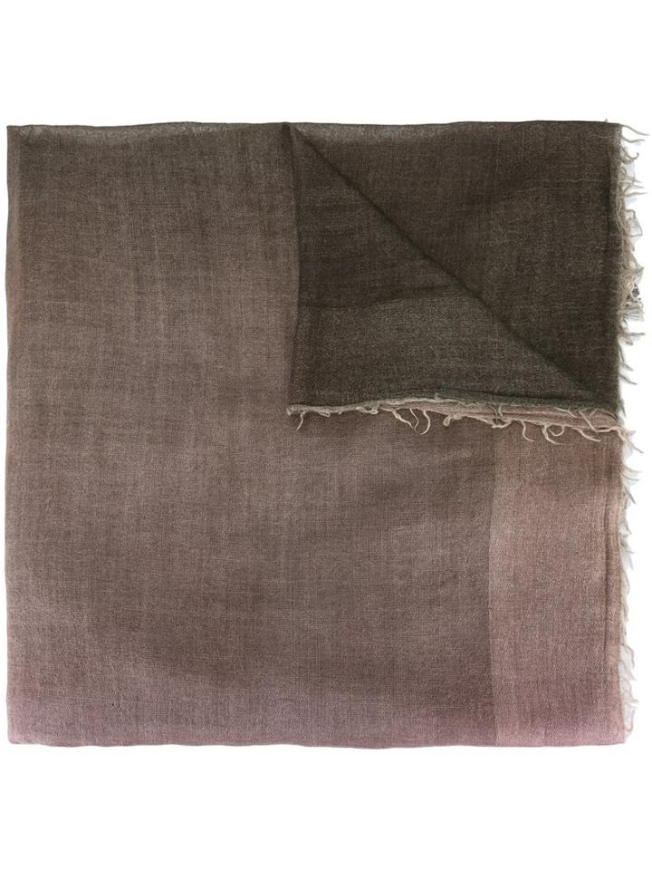 Faliero Sarti 'afil' Scarf, Women's, Grey, Silk/cashmere/virgin Wool
