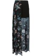 Versus Semi-sheer Floral Print Skirt