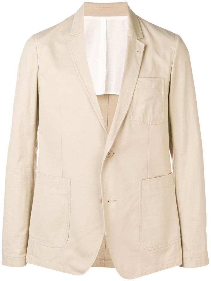 Ami Alexandre Mattiussi Unlined Two Buttons Jacket - Neutrals