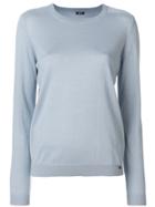 Jil Sander Navy Pannelled Jumper - Blue