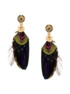 Gas Bijoux Sao Feather Earrings - Gold