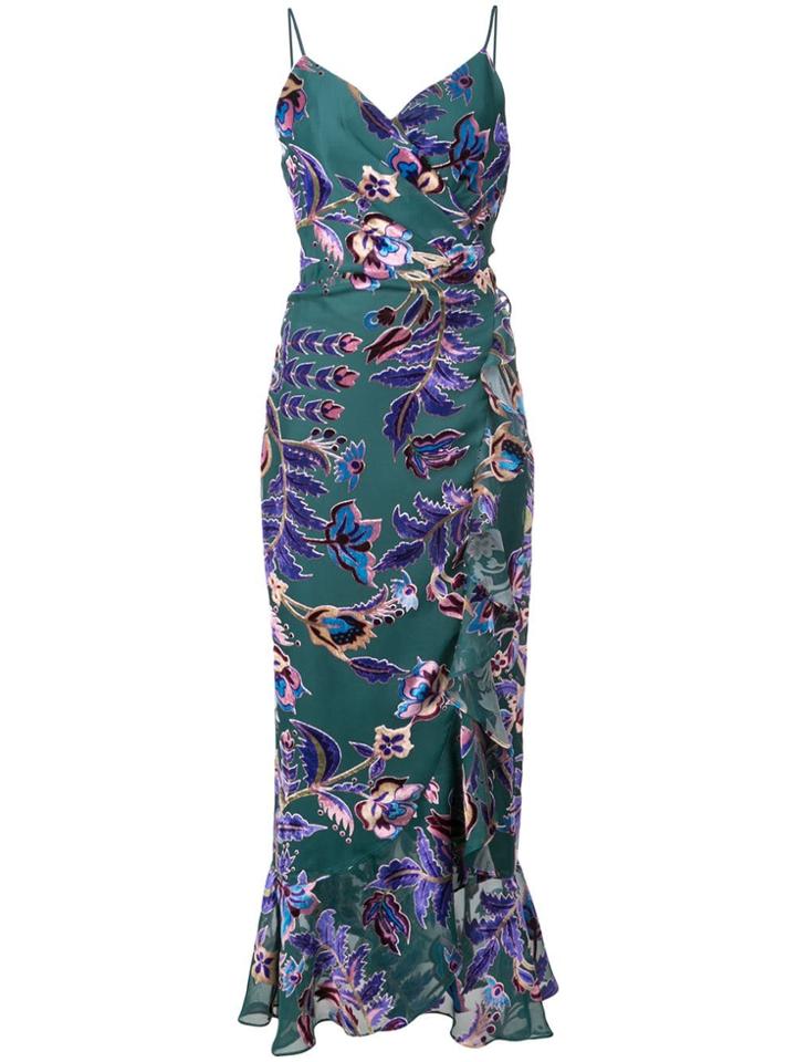 Patbo Burnout Midi Dress - Green