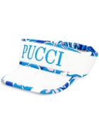 Emilio Pucci Logo Embroidered Visor Hat - Blue
