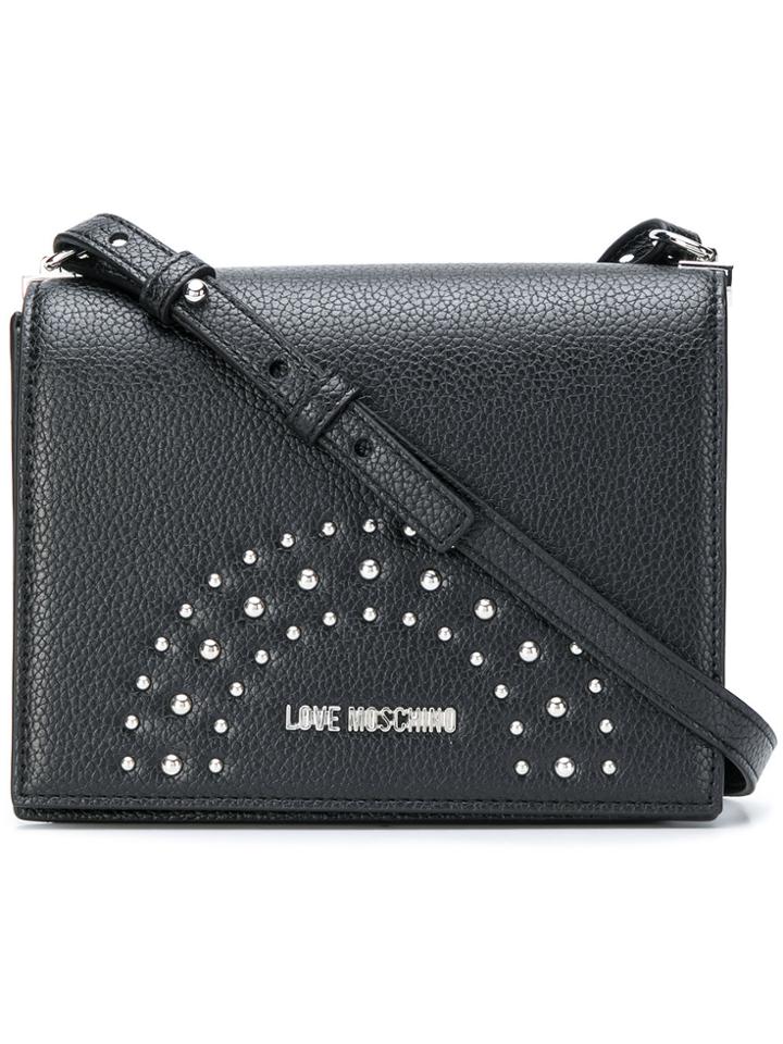 Love Moschino Studded Shoulder Bag - Black