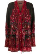 Etro Patterned Knit Cardigan - Red