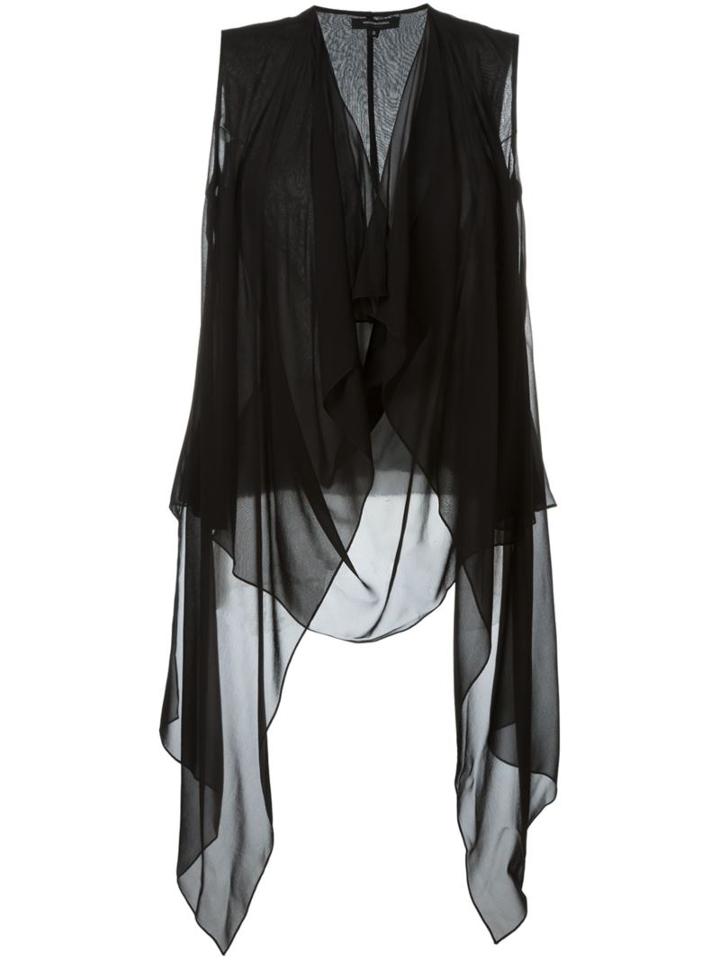 Unconditional Draped Sheer Top