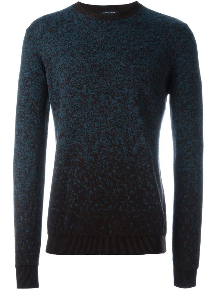 Roberto Collina Flocked Crew Neck Sweater