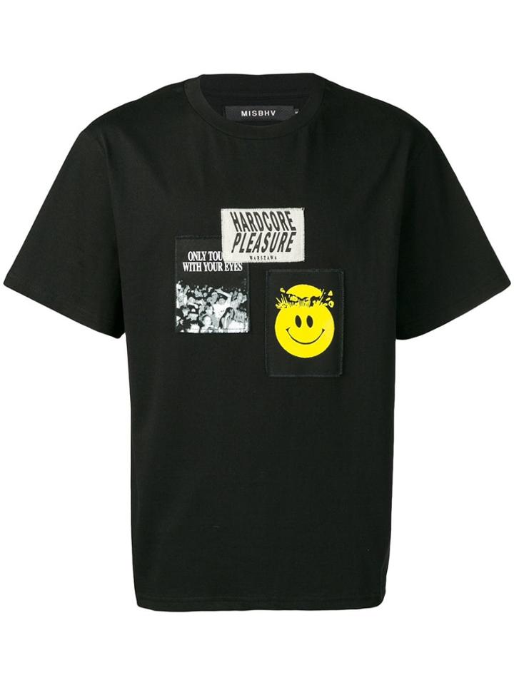 Misbhv Appliqué Patch T-shirt - Black