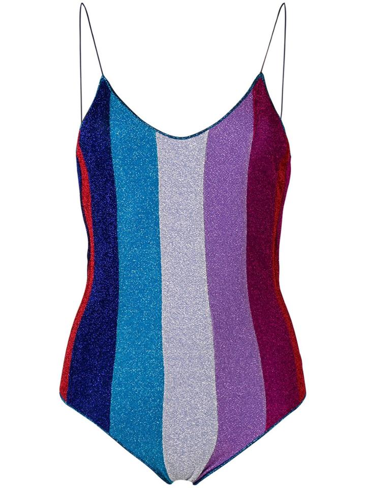 Oseree Striped One Piece - Blue