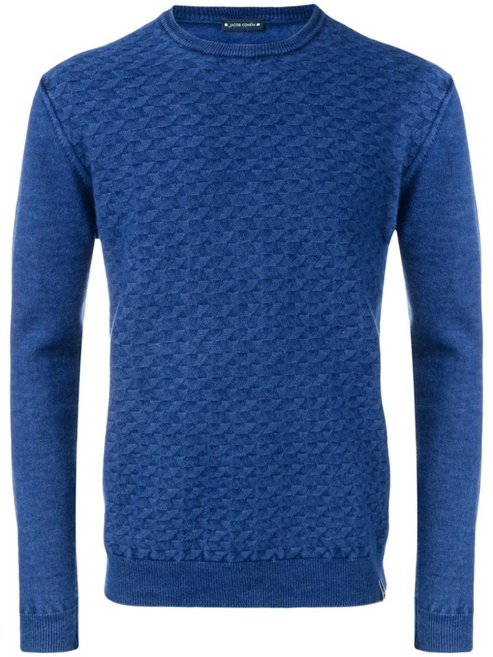 Jacob Cohen Textured-knit Sweater - Blue