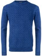 Jacob Cohen Textured-knit Sweater - Blue