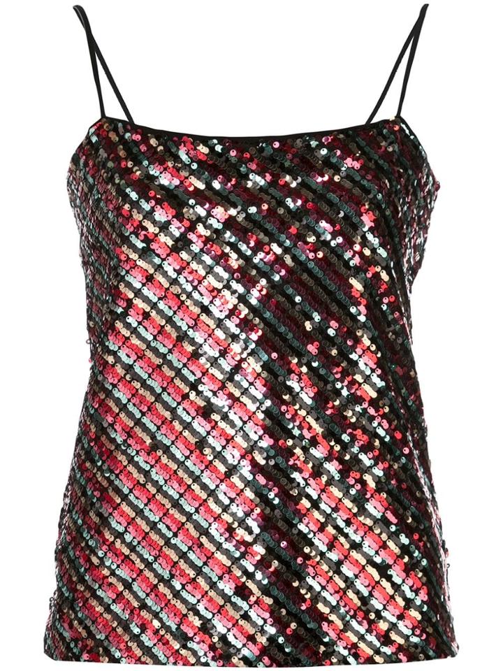 Milly Sequinned Cami Top - Multicolour