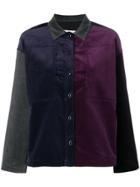 Ymc Colour Block Corduroy Jacket - Purple