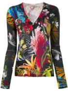 Roberto Cavalli Tropical Print Cardigan - Green