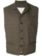 Eleventy Quilted Gilet - Green