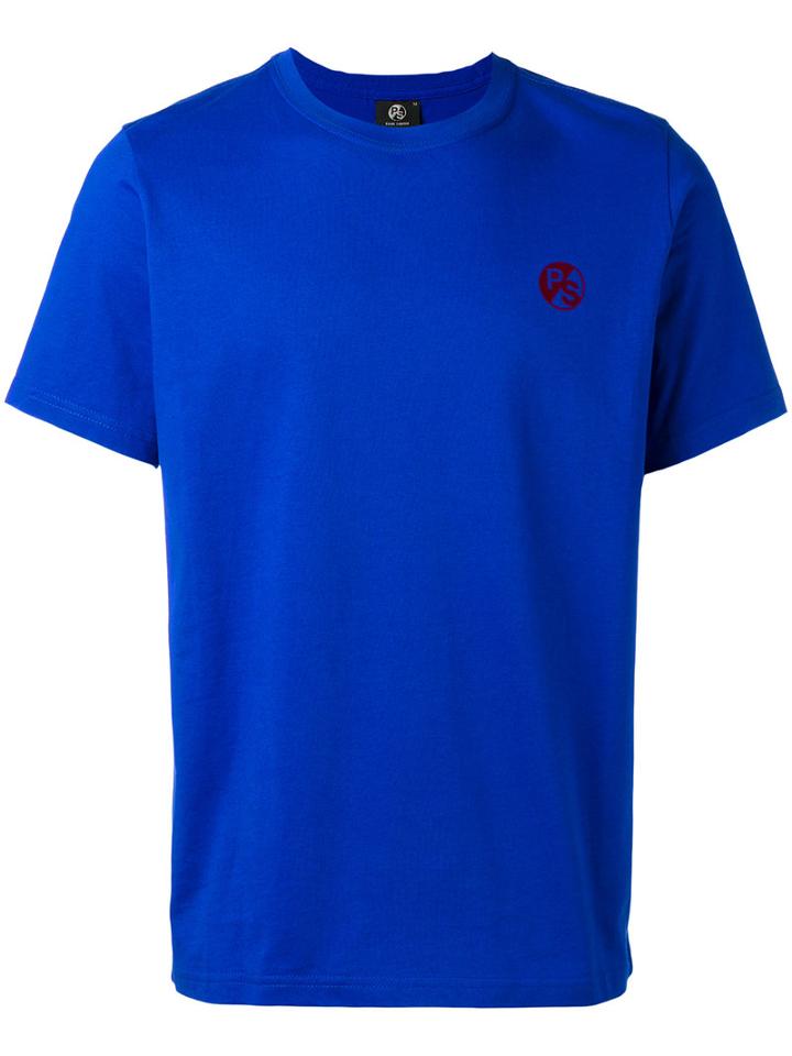 Ps By Paul Smith Logo T-shirt, Men's, Size: Small, Blue, Organic Cotton