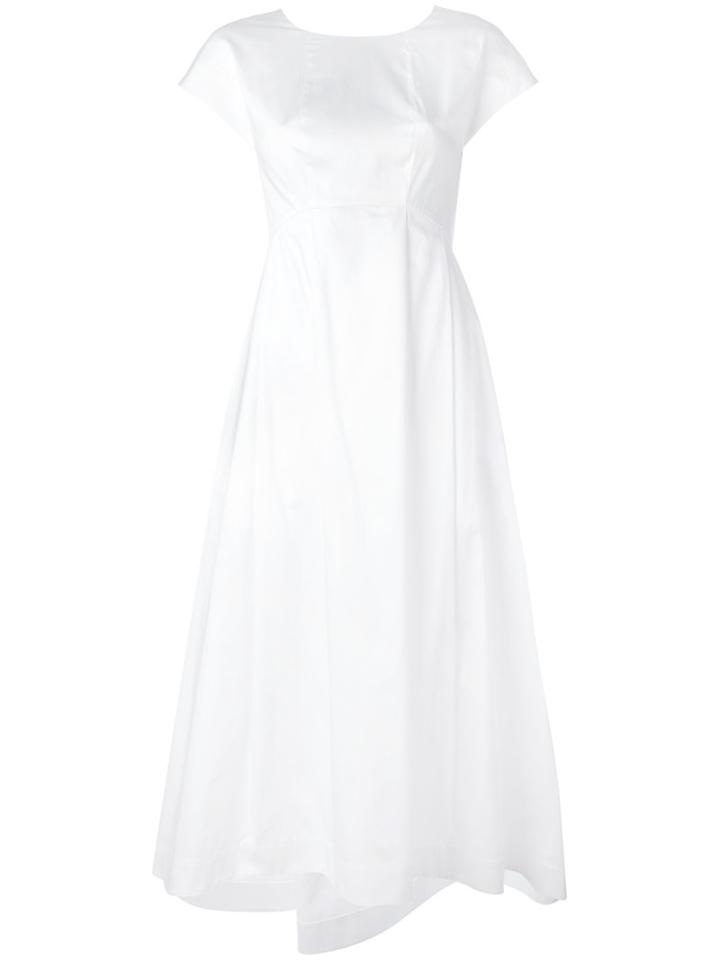 Jil Sander Navy Shift Dress, Women's, Size: 38, White, Cotton