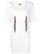 Loulou Embellished Fringe T-shirt - White