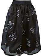 Jupe By Jackie Floral Embroidered Full Skirt