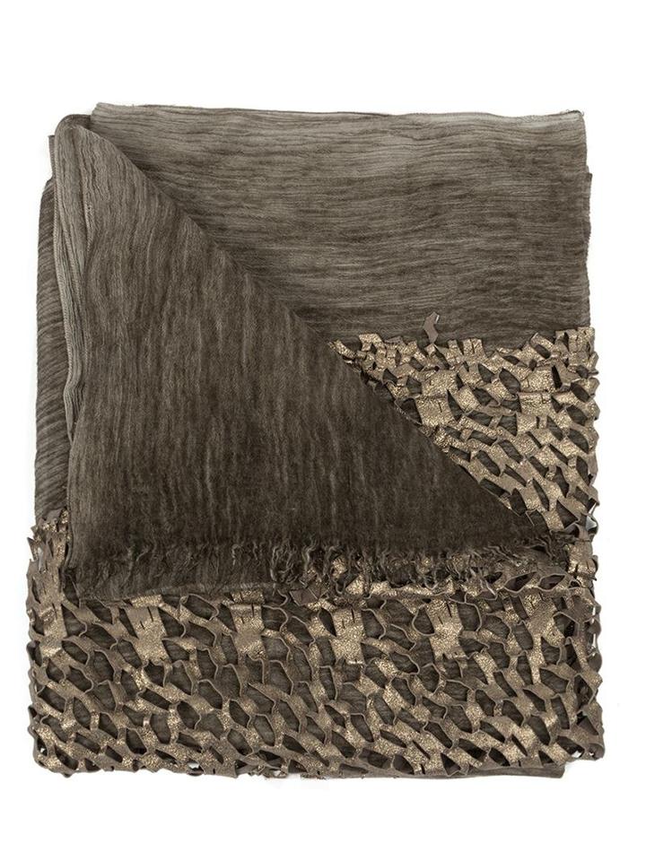 Cutuli Cult 'ziri' Scarf, Adult Unisex, Brown, Leather/modal