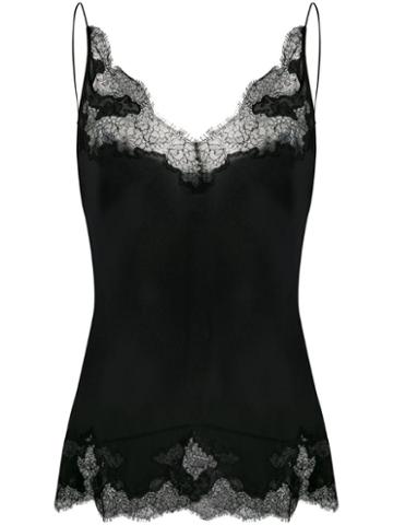 Carine Gilson Sweetheart Neck Camisole - Black
