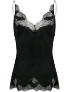 Carine Gilson Sweetheart Neck Camisole - Black