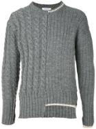Thom Browne Asymmetric Sweater - Grey