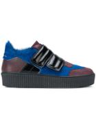 Mm6 Maison Margiela Touch Strap Platform Sneakers - Blue
