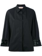 Marni - Faux Jewel Embellished Shirt - Women - Cotton/brass - 40, Black, Cotton/brass